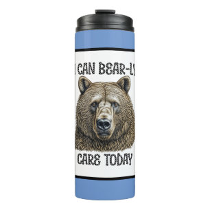 Garrafa Térmica Posso Me Importar Hoje   Armário Sarcástico