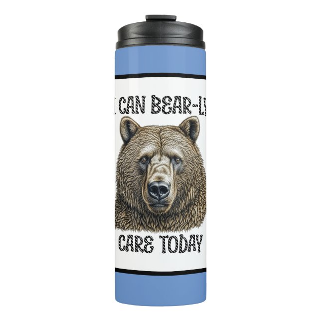 Garrafa Térmica Posso Me Importar Hoje | Armário Sarcástico (Frente)