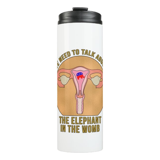 Garrafa Térmica Precisamos conversar sobre o elefante na Womb (Frente)