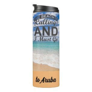 Garrafa Térmica Preciso ir a Aruba Tumbler Térmico