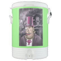 Prendendo com refrigerador de bebidas Igloo verde 