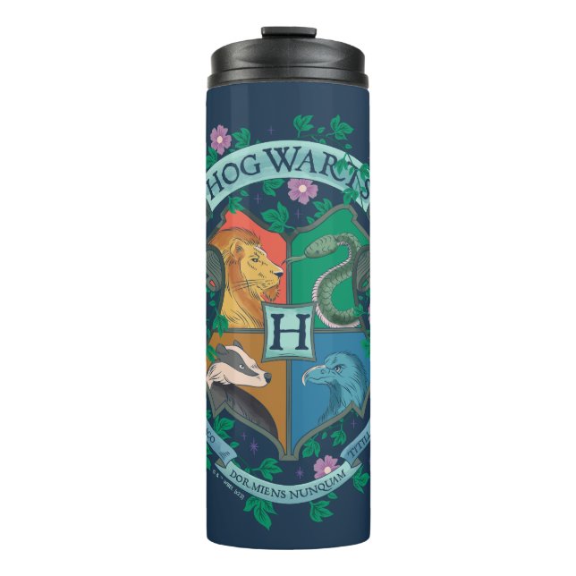 Garrafa Térmica Prender Floral HOGWARTS™ (Frente)