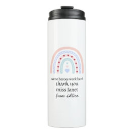 Garrafa Térmica Presente Arco-íris de Agradecimento de Natal da Pr