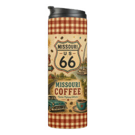 Garrafa Térmica Presente de Café Missouri Route 66 em Copos para V
