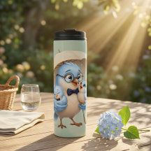 Presente de Caneca Térmica Pai Pássaro