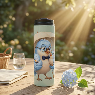 Garrafa Térmica Presente de Caneca Térmica Pai Pássaro