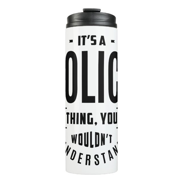 Garrafa Térmica Presente de Cargo de Trabalho Policial (Frente)