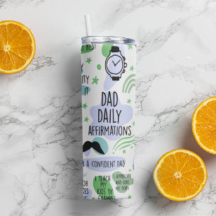 Garrafa Térmica Presente de Confirmação Diária do Pai Tumbler Térm
