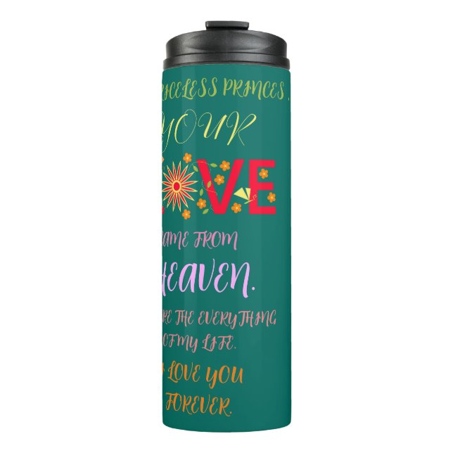 Garrafa Térmica PRESENTE DE dia de os namorados, ESPOSA, MARIDO (Frente)