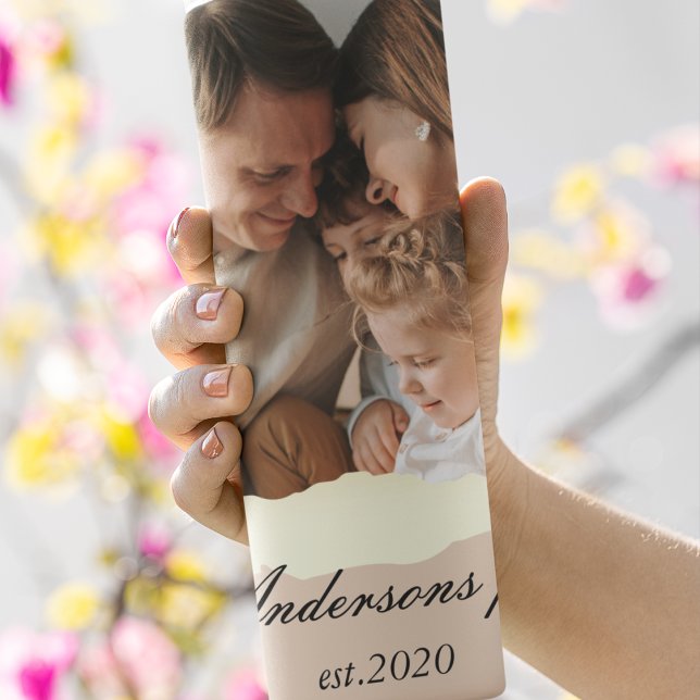 Garrafa Térmica Presente de Foto e Nome Personalizado da Família M (Criador carregado)