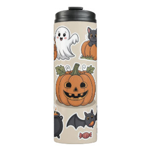 Garrafa Térmica Presente de Halloween com vibrações assustadoras