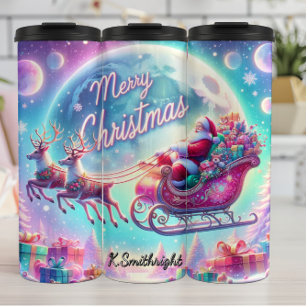 Garrafa Térmica Presente de Luar do Papai Noel Voar