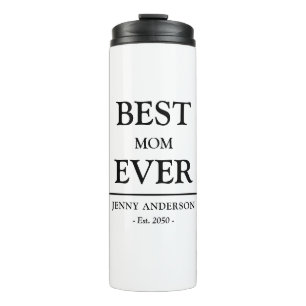 Garrafa Térmica Presente de Mãe Simples Design Personalizado Melho