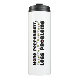 Garrafa Térmica Presente de Natal - "Mais hortelã, menos problemas