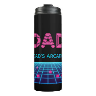 Garrafa Térmica Presente do Dia dos Pais Neon Arcade Retro DAD Ano