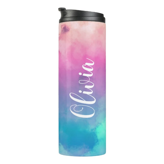 Garrafa Térmica Presente do frasco do Agitador de Proteína de Nome (Rotação à direita)