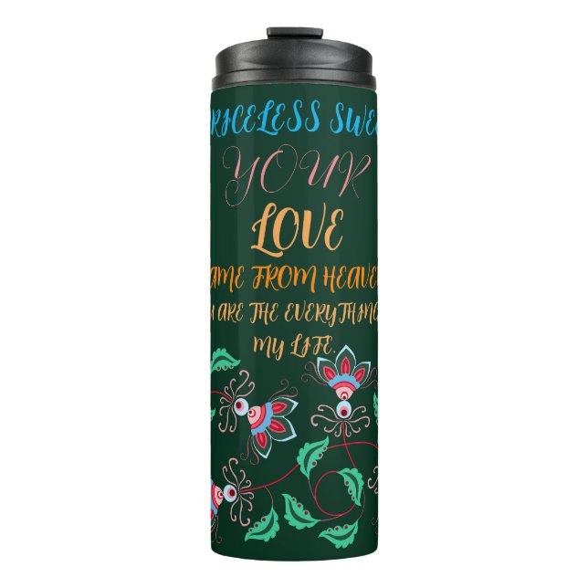 GARRAFA TÉRMICA PRESENTE PARA MÃE, IRMÃ, FILHA, AMIGO, NAMORADA (Frente)