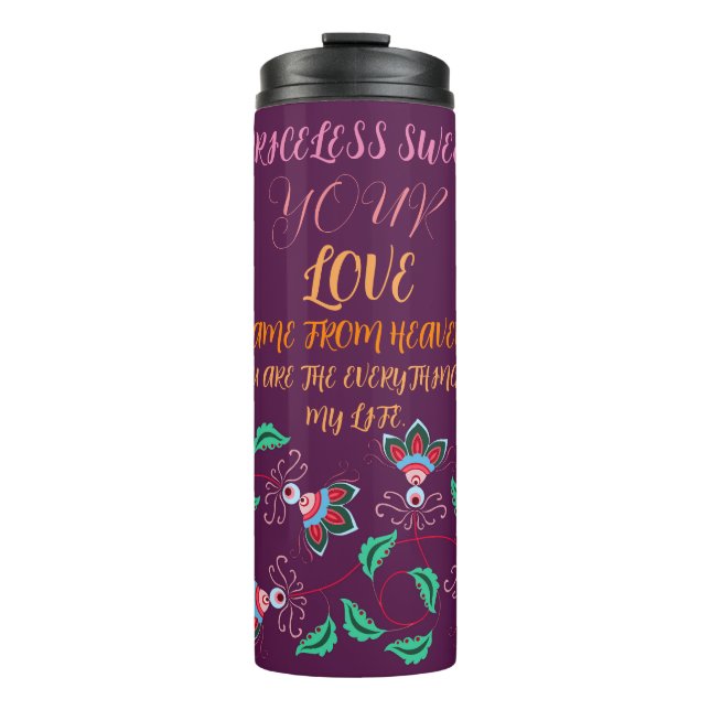 GARRAFA TÉRMICA PRESENTE PARA MÃE, IRMÃ, FILHA, AMIGO, NAMORADA (Frente)