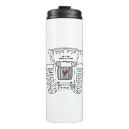 Garrafa Térmica Presente personalizado de casamento do país do tra