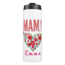 Presente Personalizado Floral Coração de Mamãe