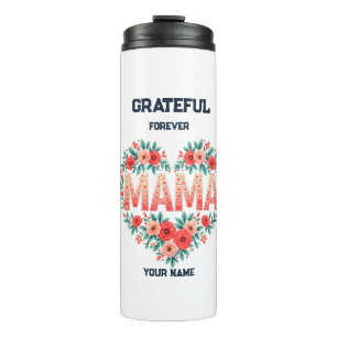 Garrafa Térmica Presente Personalizado para a Mamãe Design com N