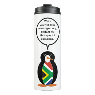 Garrafa Térmica Presente Personalizado Pinguim Vida Selvagem Áfric