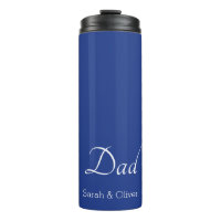 Presente Super Pai — Azul e Branco minimalistas |