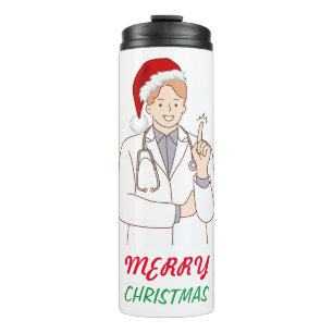 Garrafa Térmica Presentes de Natal Para o Melhor Médico do Mundo