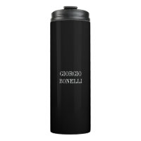 Preto Branco Seu Nome Minimalista Moderno Pessoal