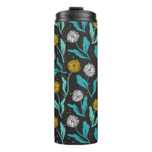 Garrafa Térmica Primavera Dandelion Flores e Folhas Design