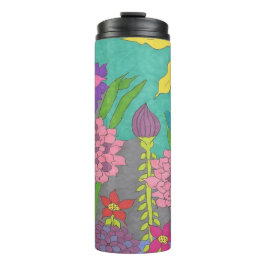 Garrafa Térmica Primavera Floral Garden Art 