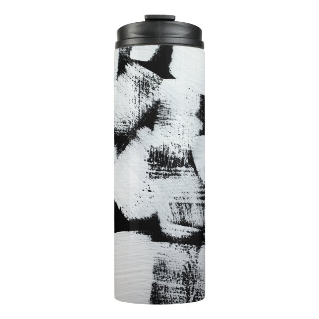 Garrafa Térmica Primavera magnolias, tecido elegante. (Frente)