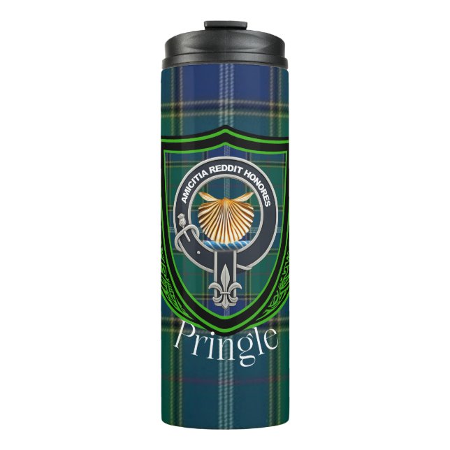 Garrafa Térmica Pringle Scottish Clan Tartan and Crest (Frente)