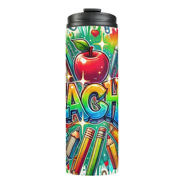 Garrafa Térmica Professor bonito (Frente)