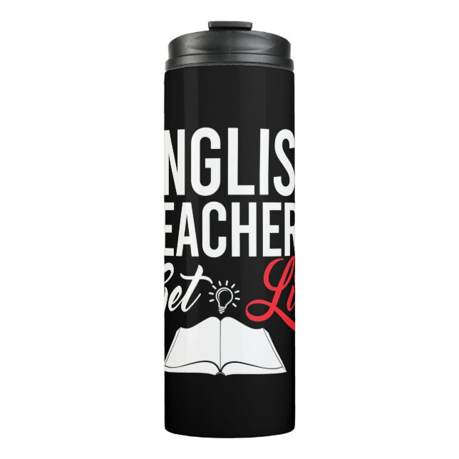 Garrafa Térmica Professor de presentes | Professores Em Inglês Fic (Frente)