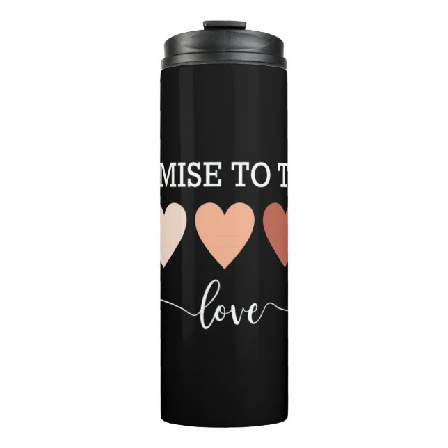 Garrafa Térmica Prometo Ensinar Autismo Autismo Para LGBT  (Frente)