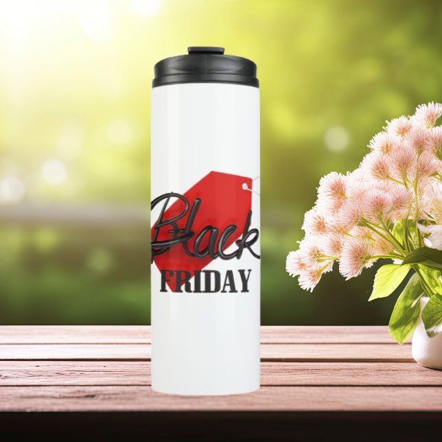 Garrafa Térmica Promoção Criativa na Sexta-Feira Negra (Criador carregado)