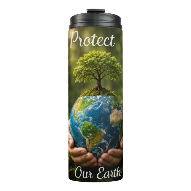 Garrafa Térmica Proteja Nossa Terra (Frente)