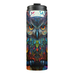 Garrafa Térmica Psychedelic Fantasy Hippy Owl