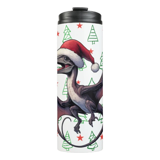 Garrafa Térmica Pterodactyl de Natal (Frente)