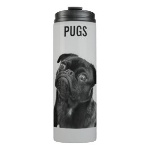 Garrafa Térmica PUGS thermal tumbler personalized.
