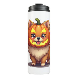 Garrafa Térmica Pumpkin Máscara Pomerânia