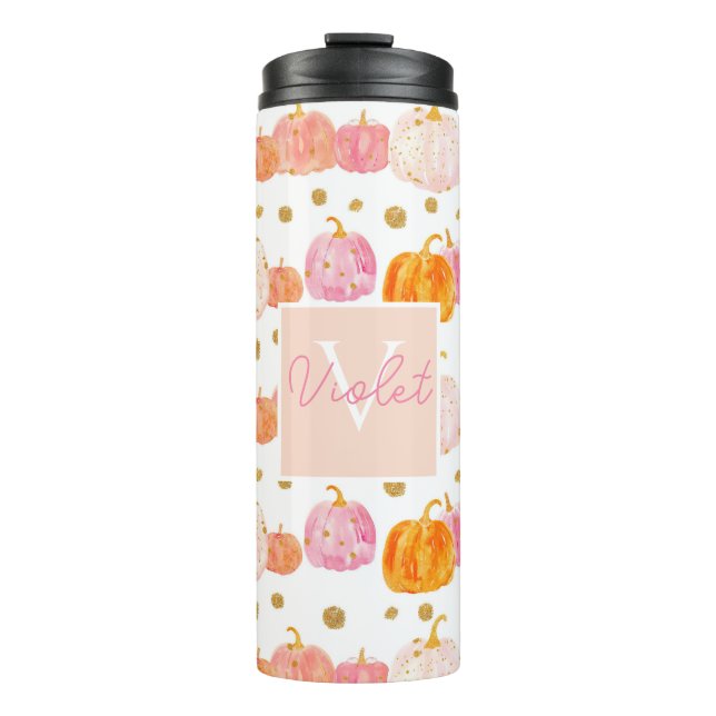 Garrafa Térmica Pumpkin Personalizado Tumbler Térmico (Frente)