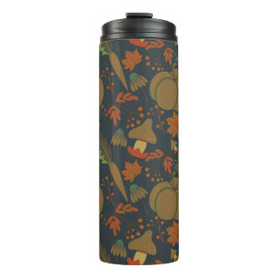 Garrafa Térmica Pumpkin sem pele e cenoura fundo escuro