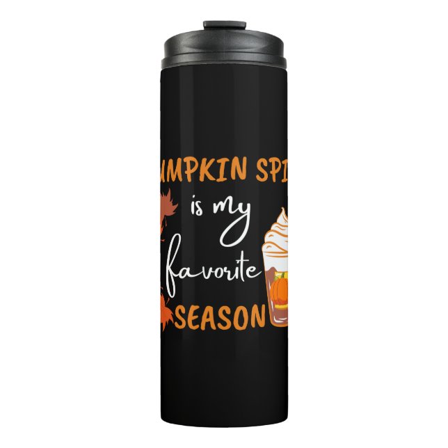Garrafa Térmica Pumpkin Spice Fall Season Autumn (Frente)