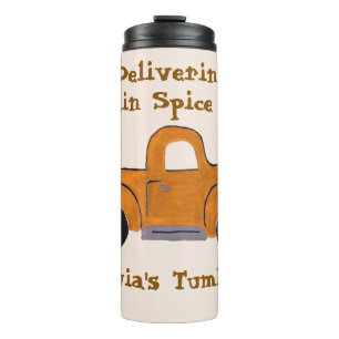 Garrafa Térmica Pumpkin Spice Season PERSONALIZE Truck Pintado