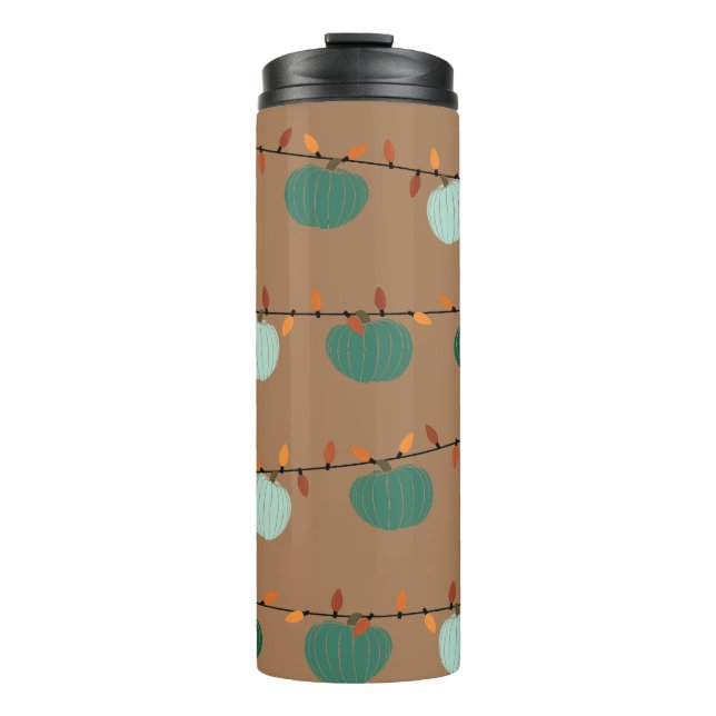 Garrafa Térmica Pumpkins e Luzes (Frente)