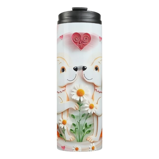 Garrafa Térmica Puppy Love (Frente)