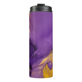 Garrafa Térmica Purple and Gold Abstract