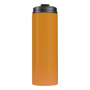Garrafa Térmica Quadrado médio de fundo laranja